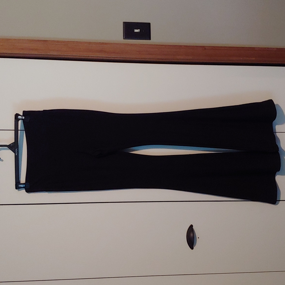 Black Flare Leg Pants
